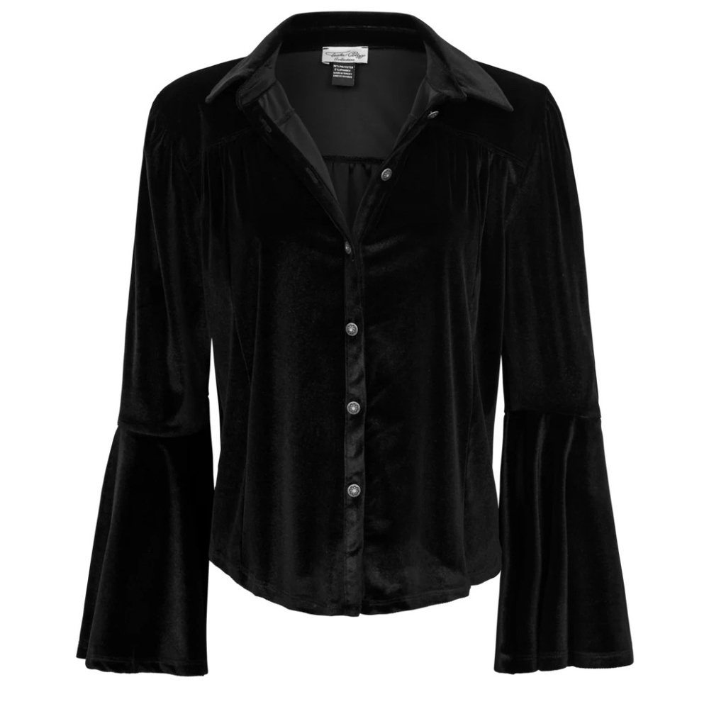 Tasha Polizzi Xandra Velvet Blouse - Black